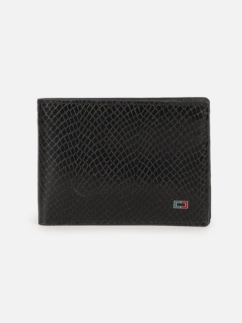 Peter England Black Animal Effect Leather Bi-Fold Wallet-picture-33