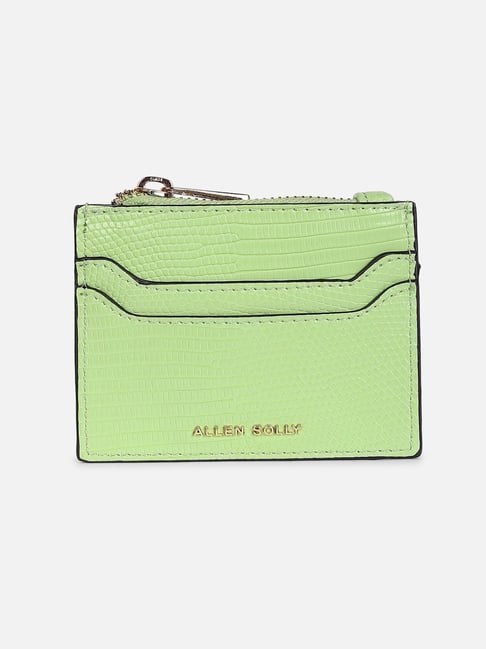 Allen Solly Green Animal Effect Bi-Fold Wallet