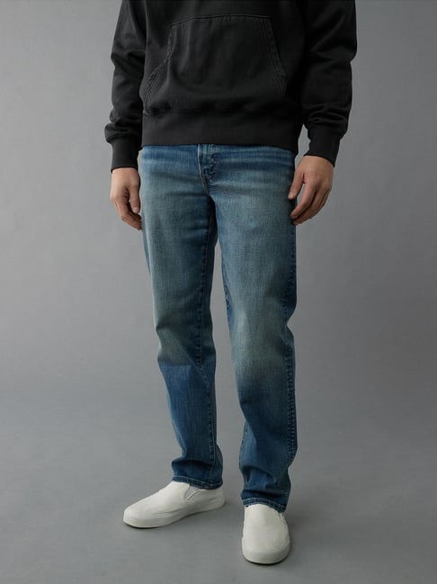 American Eagle Blue Regular Fit Jeans-picture-23