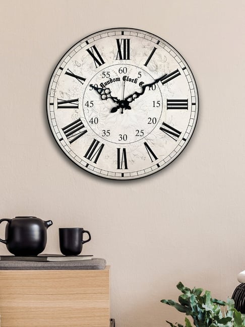 Random Grey & Black Abstract Printed Analogue Silent Wall Clock-picture-27