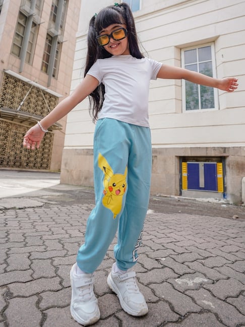 Nap Chief Unisex Blue Cotton Relaxed Fit Pokemon Joggers