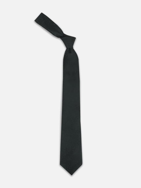 Van Heusen Black Embroidered Formal Tie