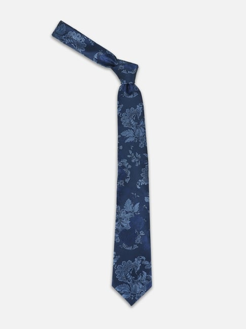 Van Heusen Navy Embroidered Casual Tie