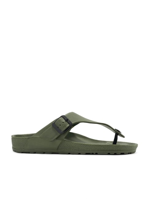 Ajile by Pantaloons Men's Olive Flip-Flops-picture-26