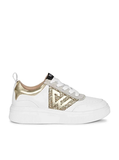 Whitesta Women's Gold Sneakers-picture-21
