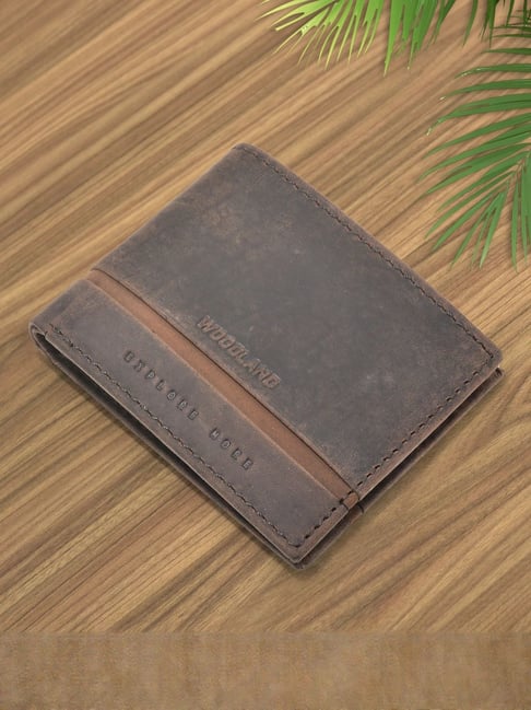 Woodland Brown Medium Leather Bi-Fold Wallet For Men-picture-47