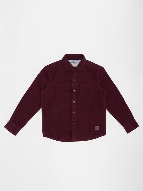 Pantaloons Junior Boys Rhubarb Cotton Shirt-picture-47