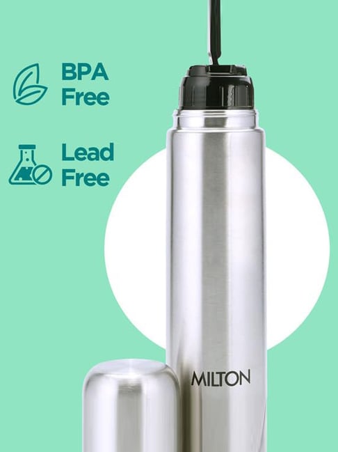 Buy Milton Silver Stainless Steel Flip Lid Water Bottle (750 ml