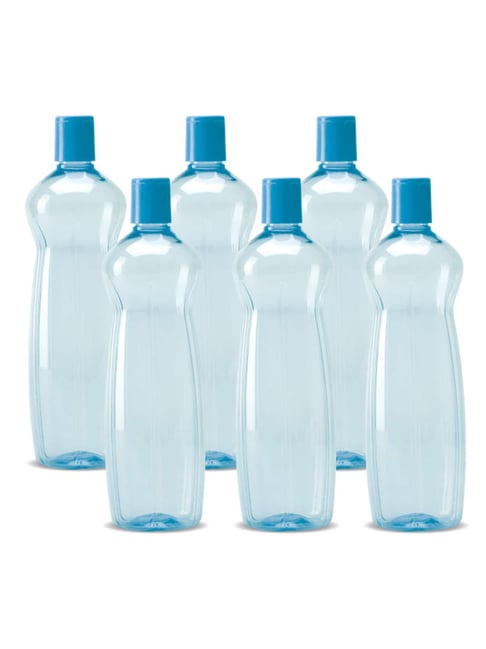 Milton Blue Plastic Pacific Fridge Water Bottle Set of (1000 ml)