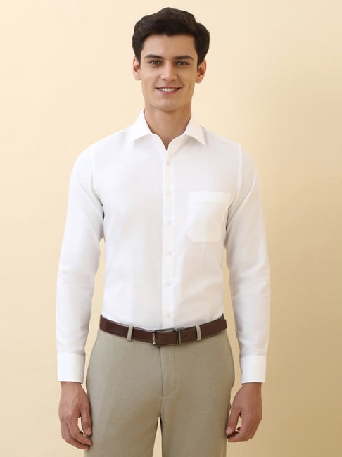 Allen Solly White Slim Fit Shirt