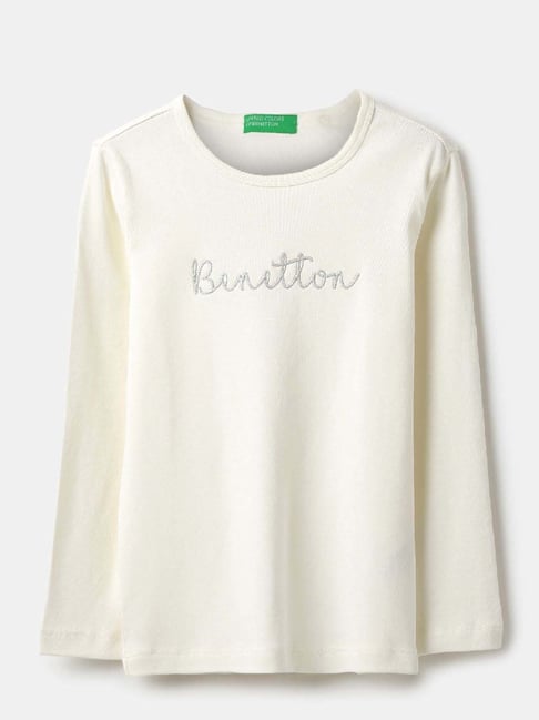 United Colors Of Benetton Off White Cotton Regular Fit Printed T-Shirt-picture-41