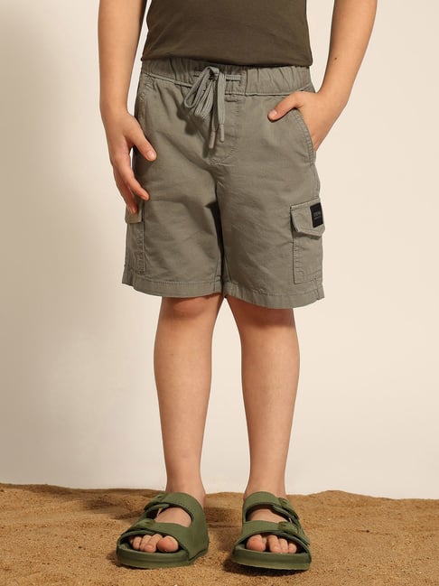 U.S. Polo Assn. Boys Green Cotton Shorts