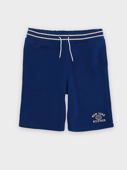 Tommy Hilfiger Kids Navy Cotton Regular Fit Shorts-picture-15