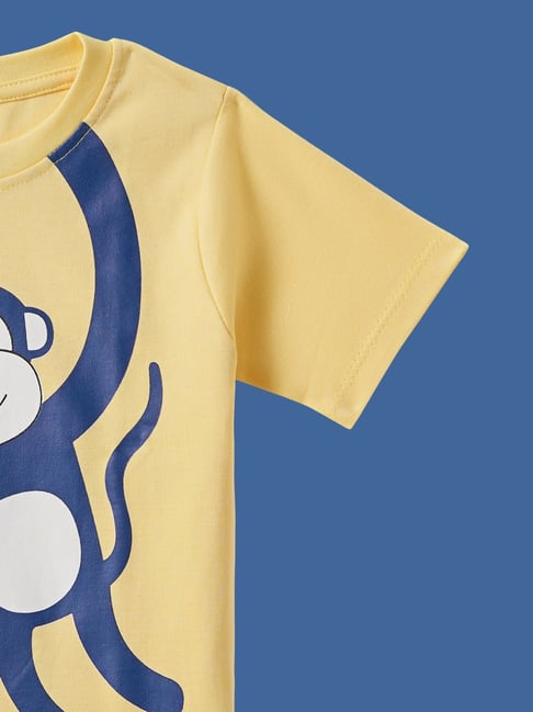 Desi Soota Kids Multicolor Cotton Printed T-Shirt Pack of