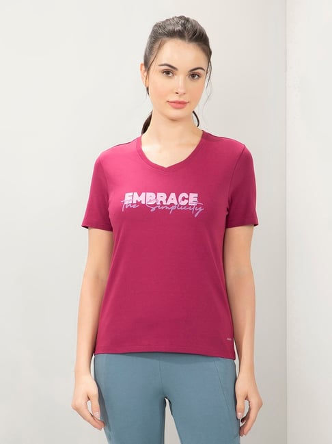 Amante Pink Regular Fit Graphic T-Shirt-picture-14