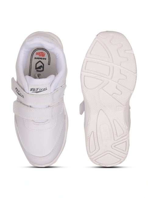 Bata Kids White School Shoes