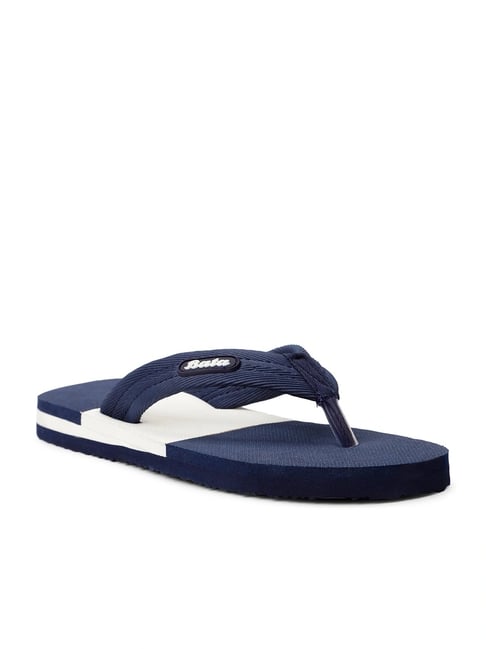 Bata Men's Blue Flip-Flops