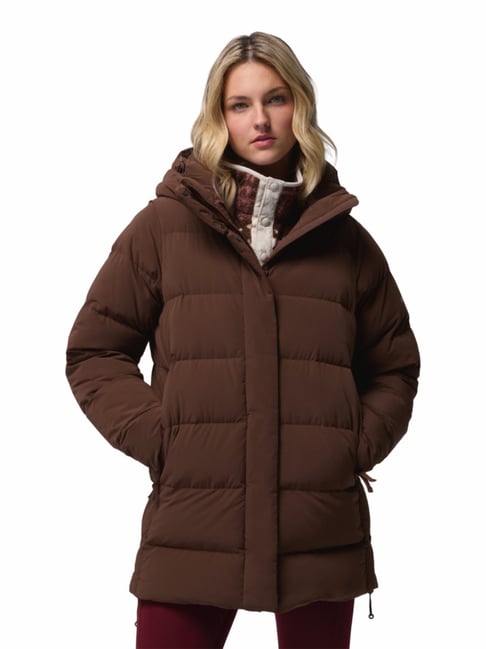 Columbia Brown Regular Fit Hooded Jacket-picture-17