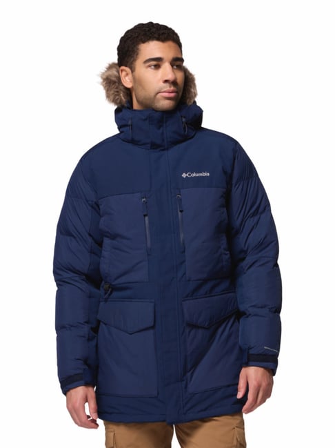 Columbia Navy Regular Fit Puffer Jacket