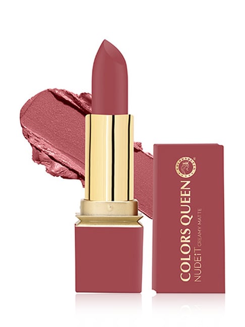 Colors Queen Nude It Creamy Matte Lipstick 07 Party Pink - 3.6 gm-picture-10