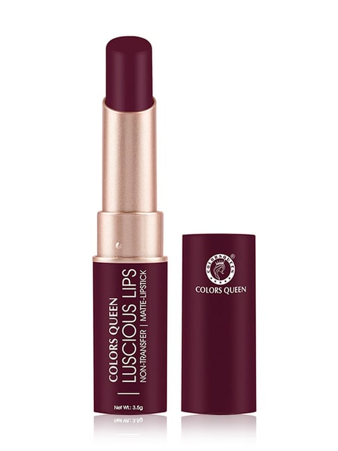 Colors Queen Luscious Lips Non Transfer Matte Lipstick Mild Wine - 3.5 gm-picture-28