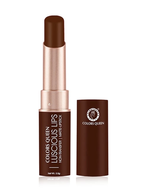 Colors Queen Luscious Lips Non Transfer Matte Lipstick 25 Espresso - 3.5 gm-picture-26