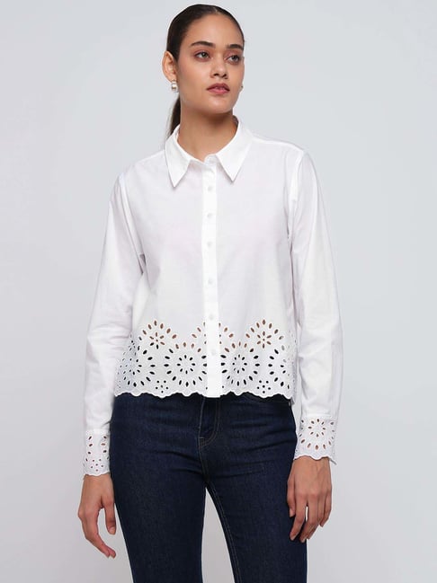 Cover Story White Regular Fit Shirt-picture-24