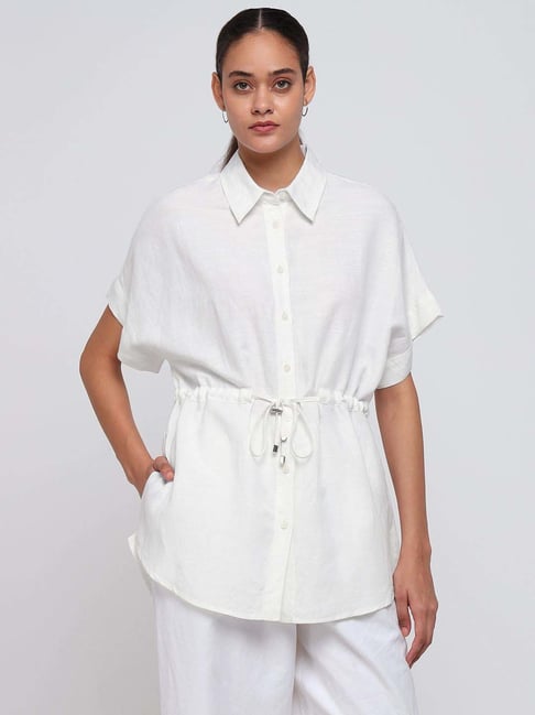 Cover Story White Regular Fit Shirt-picture-40
