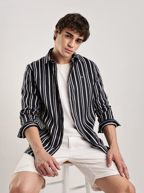 Calvin Klein Jeans Night Sky Stripes Slim Fit Shirt