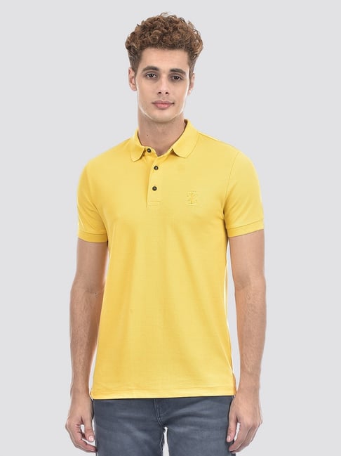 IZOD Yellow Slim Fit Polo T-Shirt-picture-31