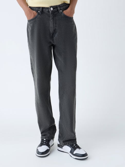 nuon men Nuon by Westside Charcoal Relaxed-Fit Mid-Rise Jeans-picture-24