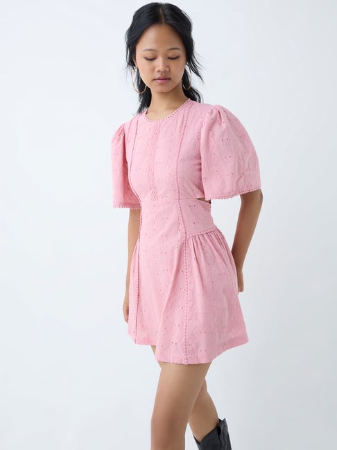 bombay paisley by westside peach fit-and-flare dress Buy Bombay Paisley by Westside Peach Fit-And-Flare Dress Online at best  price at TataCLiQ