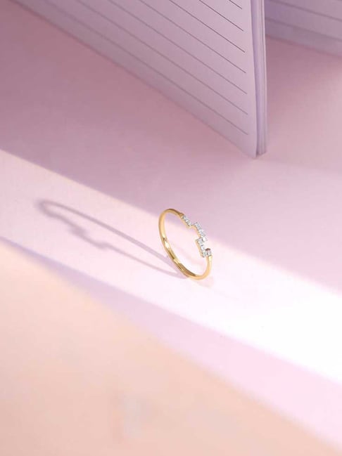 Mia by Tanishq 14k (585) Yellow Gold Diamond Ring for Women