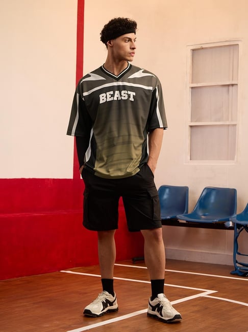 The Souled Store Grey Polyester Graphic Sports T-Shirt-picture-47