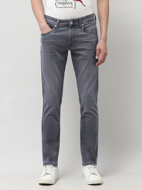 U.S. Polo Assn. Denim Co. Grey Cotton Slim Fit Jeans-picture-19