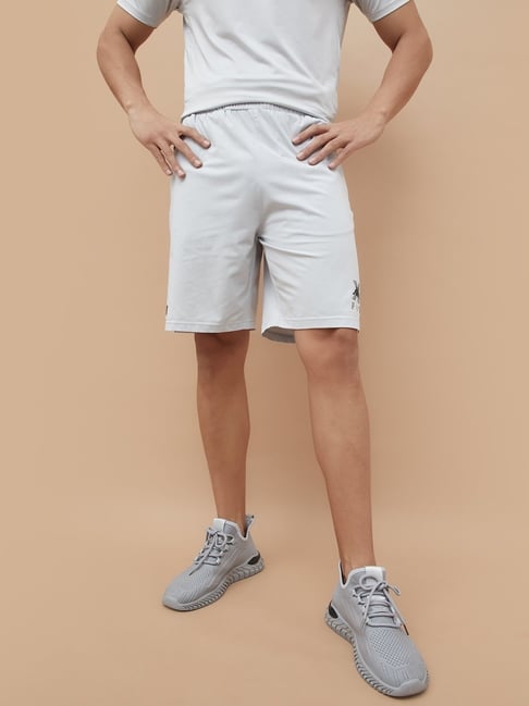 Kappa Light Grey Regular Fit Sports Shorts-picture-10