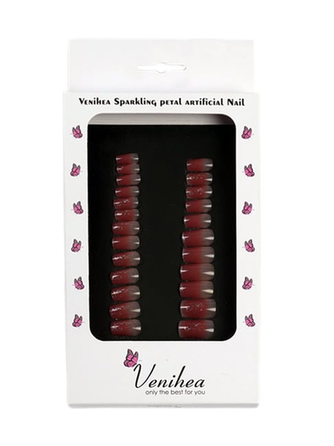 Venihea Sparkling Petal Artificial Nails - Set of 24