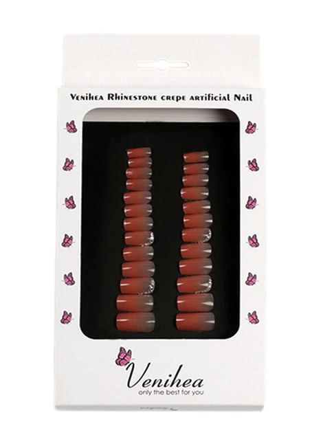 Venihea Rhinestone Crede Artificial Nails - Set of 24