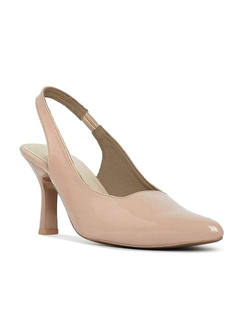 London Rag Women's Light Pink Sling Back Stilettos-picture-22