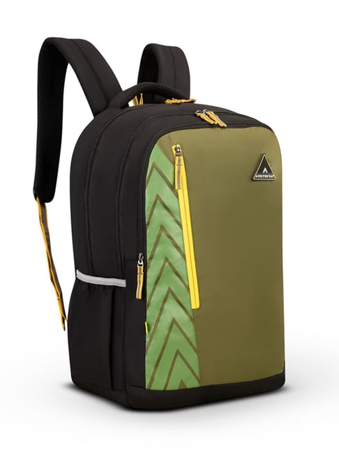 Aristocrat Black Green Kids Edupack Printed Backpack