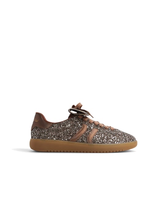 ALDO Women's ITSNEAKER Bronze Casual Sneakers