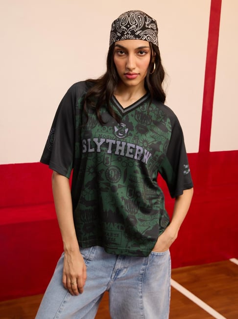 The Souled Store Green Graphic Jersey