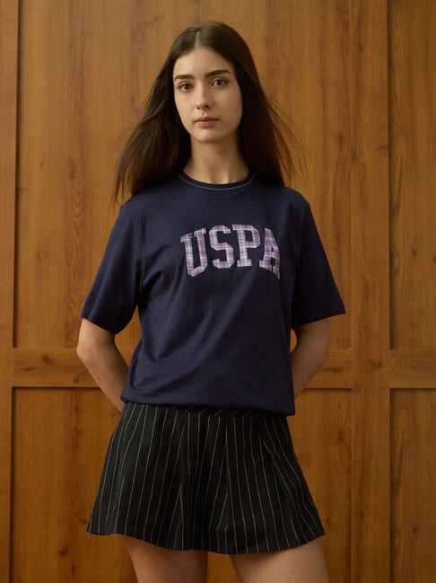 U.S. Polo Assn. Navy Cotton Regular Fit Printed T-Shirt-picture-20