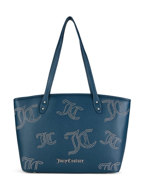 Juicy Couture Navy Madona Textured Tote