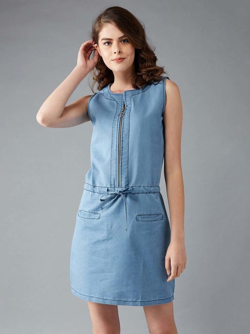 Dolce Crudo Blue Relaxed Fit Dress-picture-35