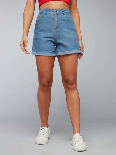 Dolce Crudo Blue Relaxed Fit Shorts-picture-40