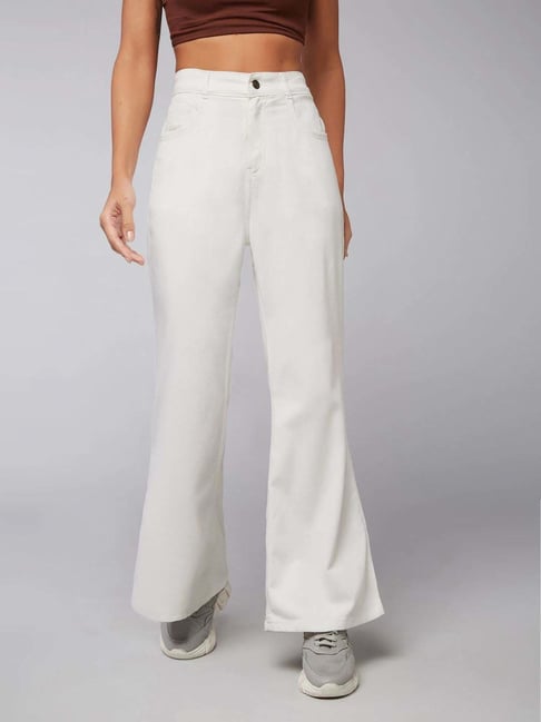 Dolce Crudo White Flared Fit Jeans-picture-21