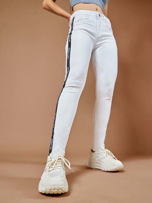 Dolce Crudo White Skinny Fit Jeans-picture-29