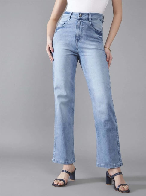 Dolce Crudo Blue Flared Fit Jeans-picture-22
