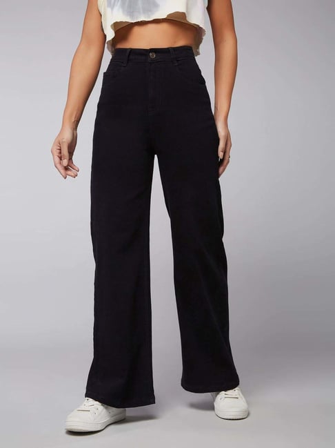 Dolce Crudo Black Flared Fit Jeans-picture-31